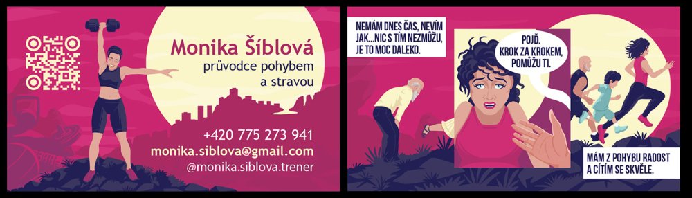 Použití ilustrace vizitce